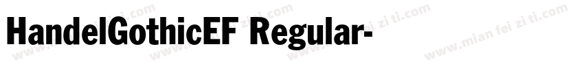 HandelGothicEF Regular字体转换